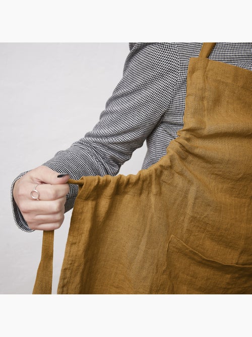 Tablier ajustable – Lin lavé français 160 g/m² – Soline - Kiabi