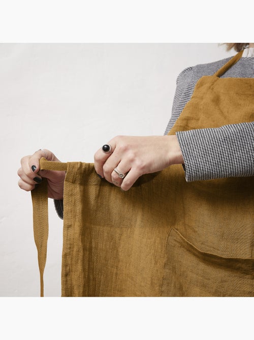 Tablier ajustable – Lin lavé français 160 g/m² – Soline - Kiabi