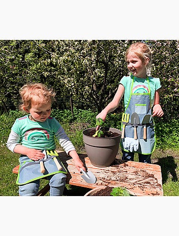 Tablier avec outils de jardin