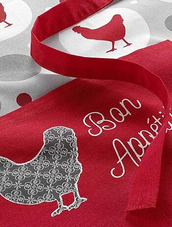 Tablier avec poche 60x84 cm Suzette coton