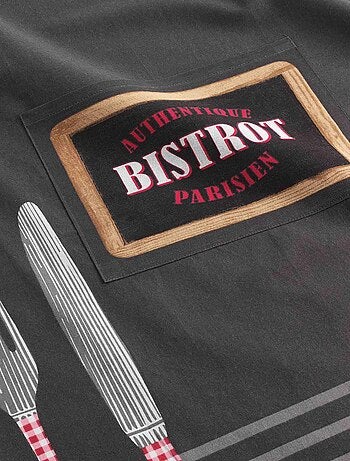 Tablier avec poche Bistrot parisien