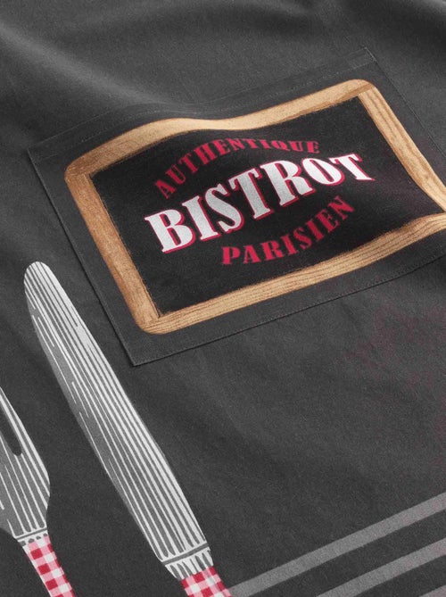 Tablier avec poche Bistrot parisien - Kiabi