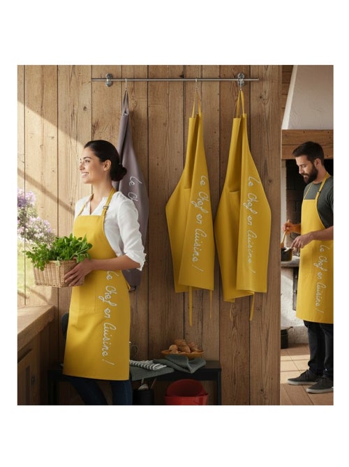 Tablier avec poche Collection brode Cuistot - Kiabi Tablier avec poche Collection brode Cuistot - Kiabi
