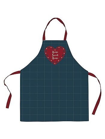 Tablier avec sangle ajustable 80x85 cm Home Sweet Home coton