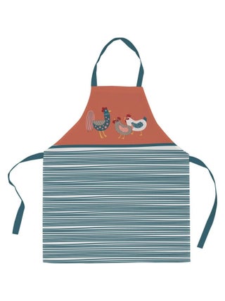 Tablier avec sangle ajustable 80x85 cm Poule ou Coq coton