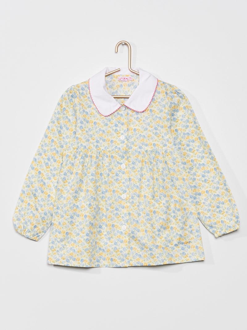 Tablier court 'fleuri' Jaune - Kiabi