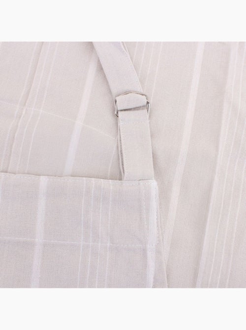 Tablier cuisine rayé écru - Kiabi