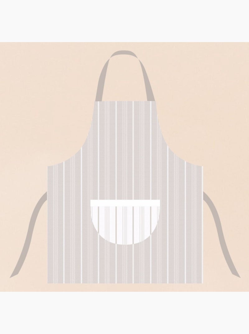 Tablier cuisine rayé écru Beige - Kiabi