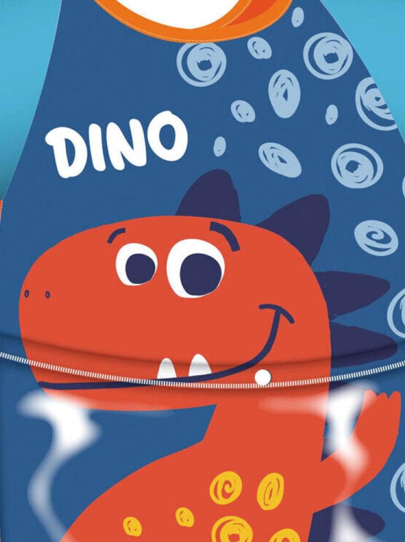 Tablier d'activités manches longues - Dinosaures Bleu - Kiabi