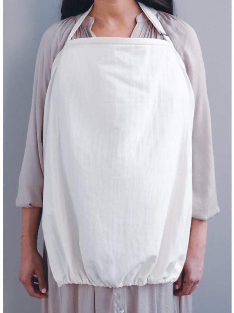 Tablier d'Allaitement Écru en Coton Bio Blanc - Kiabi