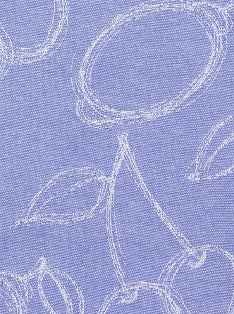 Tablier de cuisine 60x90 toile coton LINE Bleu - Kiabi