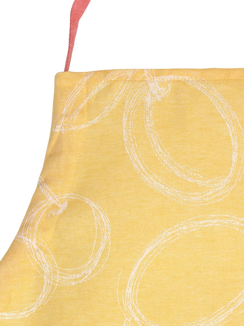 Tablier de cuisine 60x90 toile coton LINE Orange - Kiabi