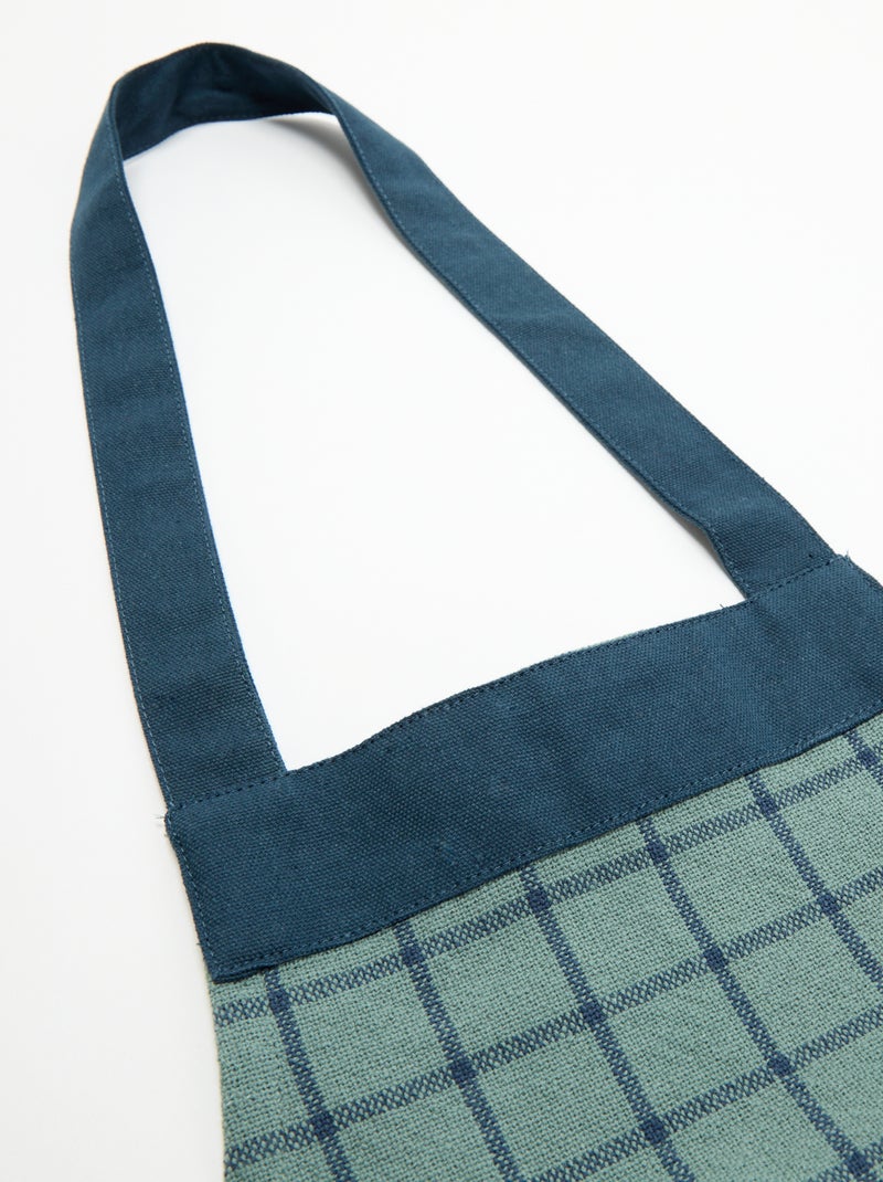 Tablier de cuisine à carreaux - KIABI Home Bleu - Kiabi