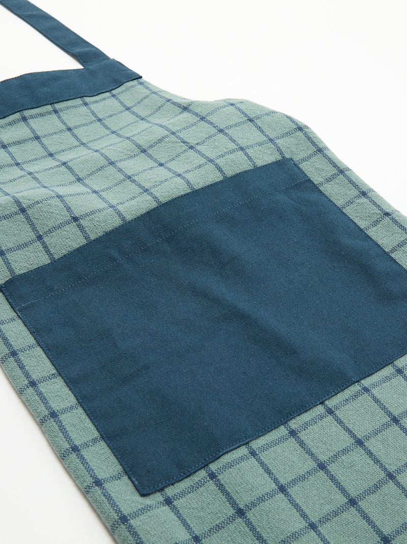 Tablier de cuisine à carreaux - KIABI Home Bleu - Kiabi