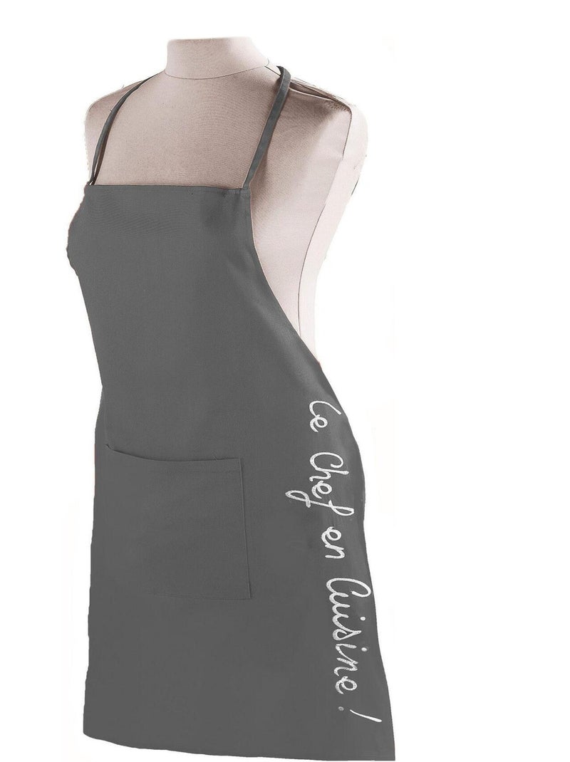 Tablier de cuisine avec poche Collection Cuistot Noir - Kiabi