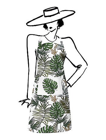 Tablier de cuisine coton AMAZONIE, par Soleil d'Ocre