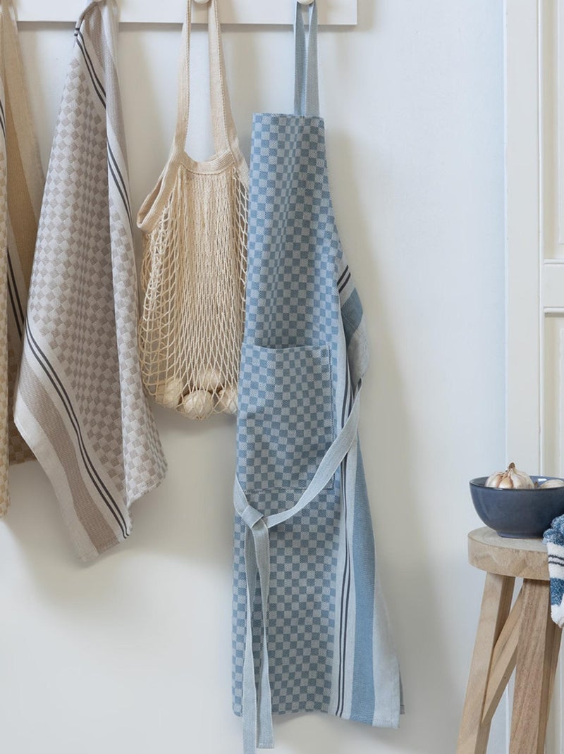 Tablier de cuisine coton FORMENTERA Bleu - Kiabi