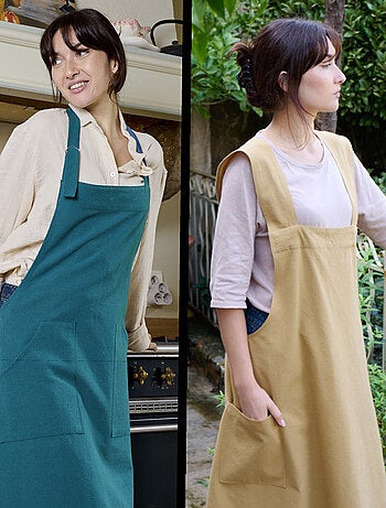 Tablier de cuisine coton HONO Boucle d'accroche