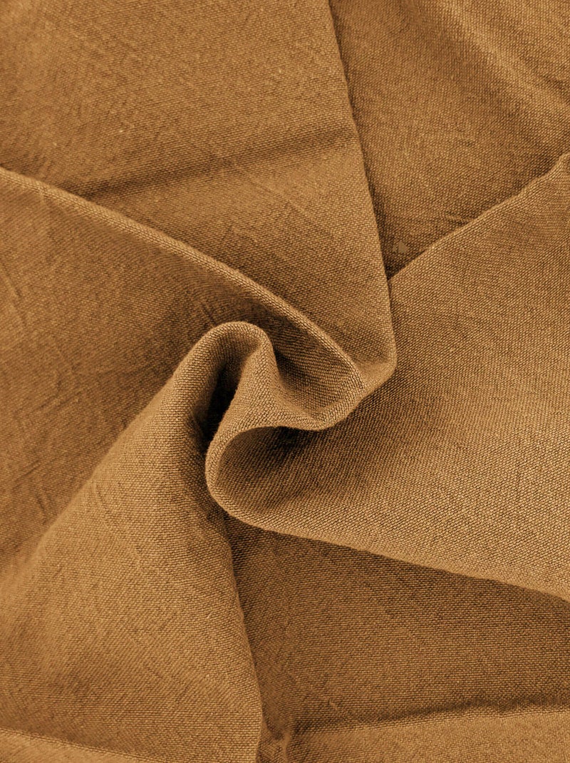 Tablier de cuisine coton HONO Boucle d'accroche Cognac - Kiabi