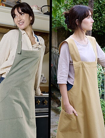 Tablier de cuisine coton HONO Boucle d'accroche