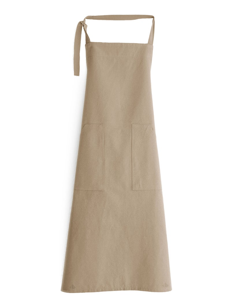 Tablier de cuisine coton HONO Liens à nouer Camel - Kiabi