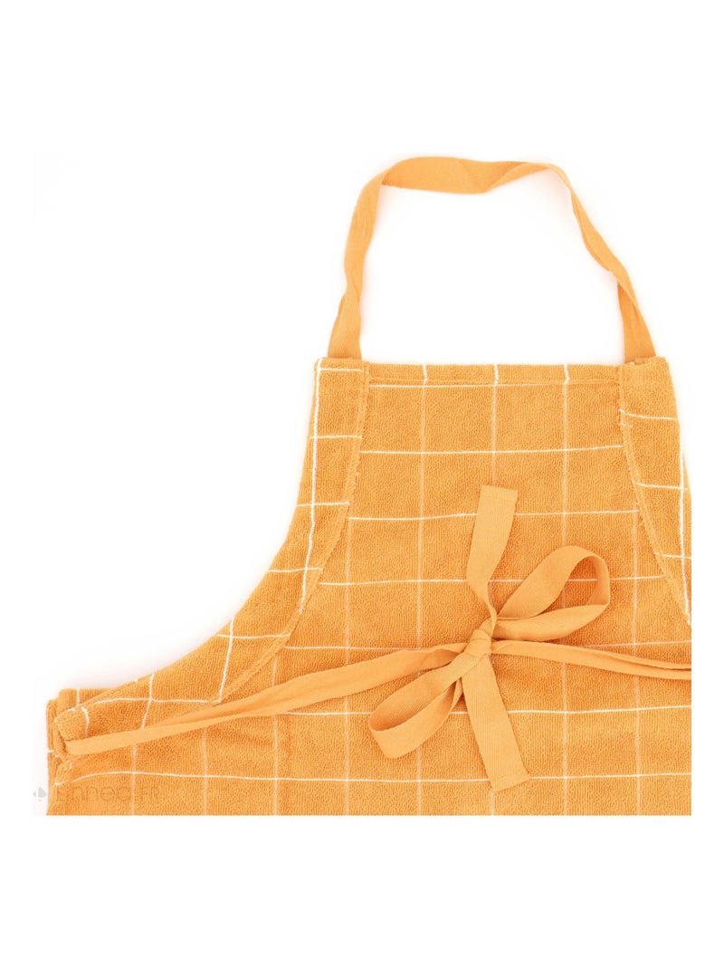 Tablier de cuisine coton NEW SQUARES Jaune - Kiabi