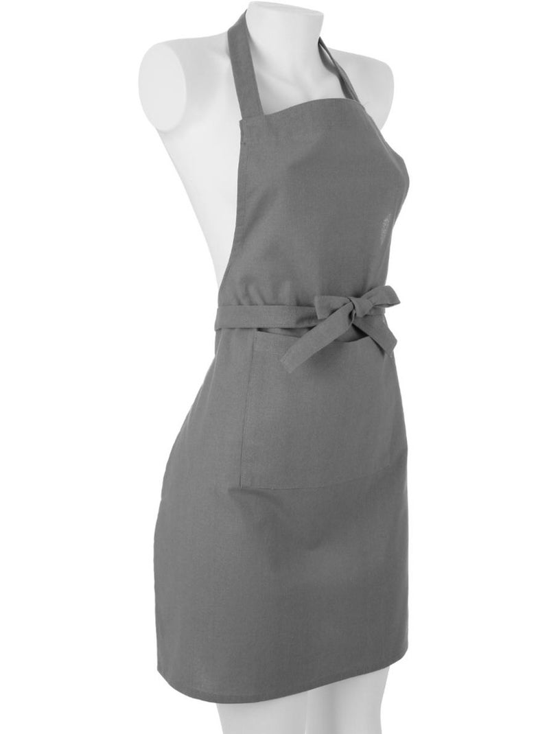 Tablier de cuisine en coton ANJALI Gris clair - Kiabi