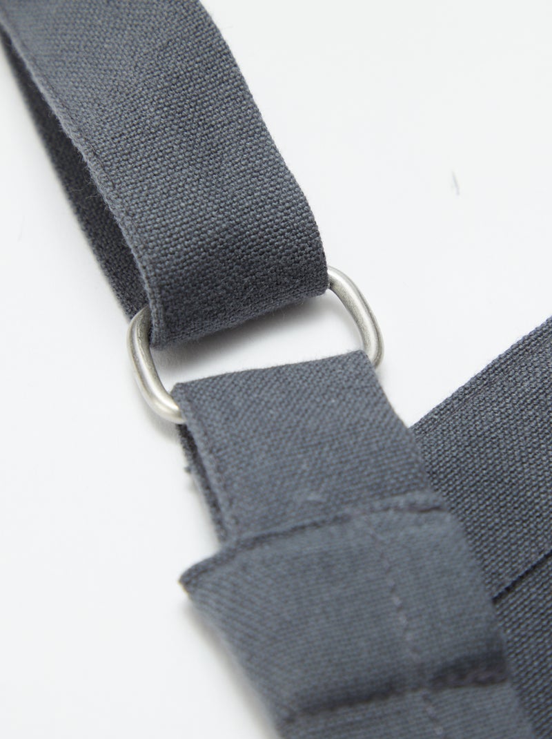 Tablier de cuisine en coton GRIS - Kiabi