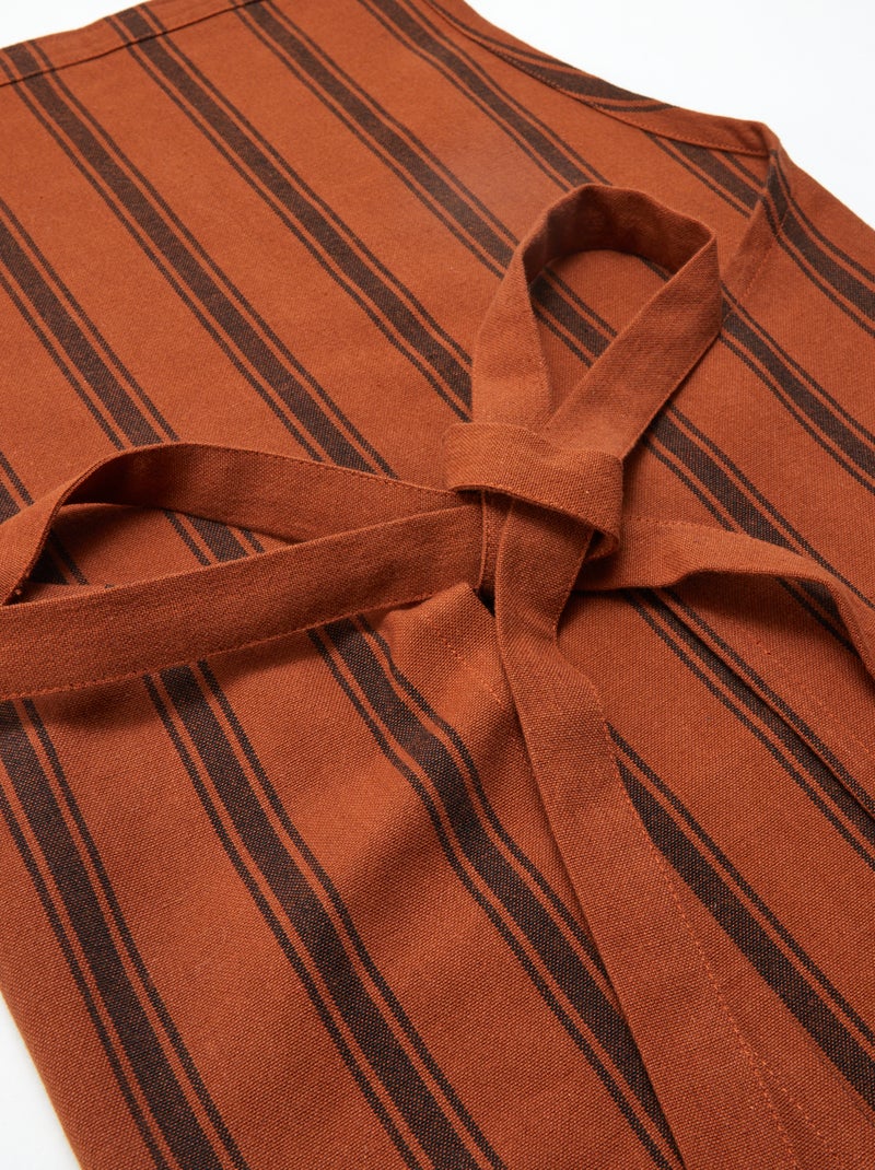 Tablier de cuisine en coton MARRON - Kiabi
