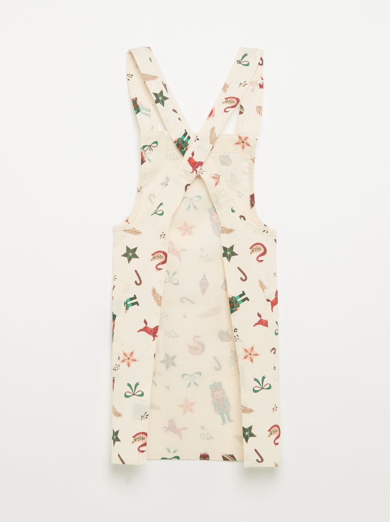 Tablier de cuisine enfant de Noël - KIABI Home Ecru - Kiabi