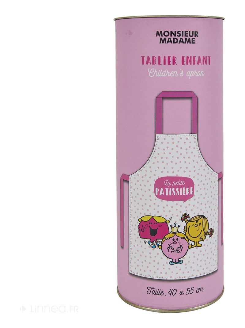Tablier de cuisine enfant MONSIEUR MADAME Rose - Kiabi