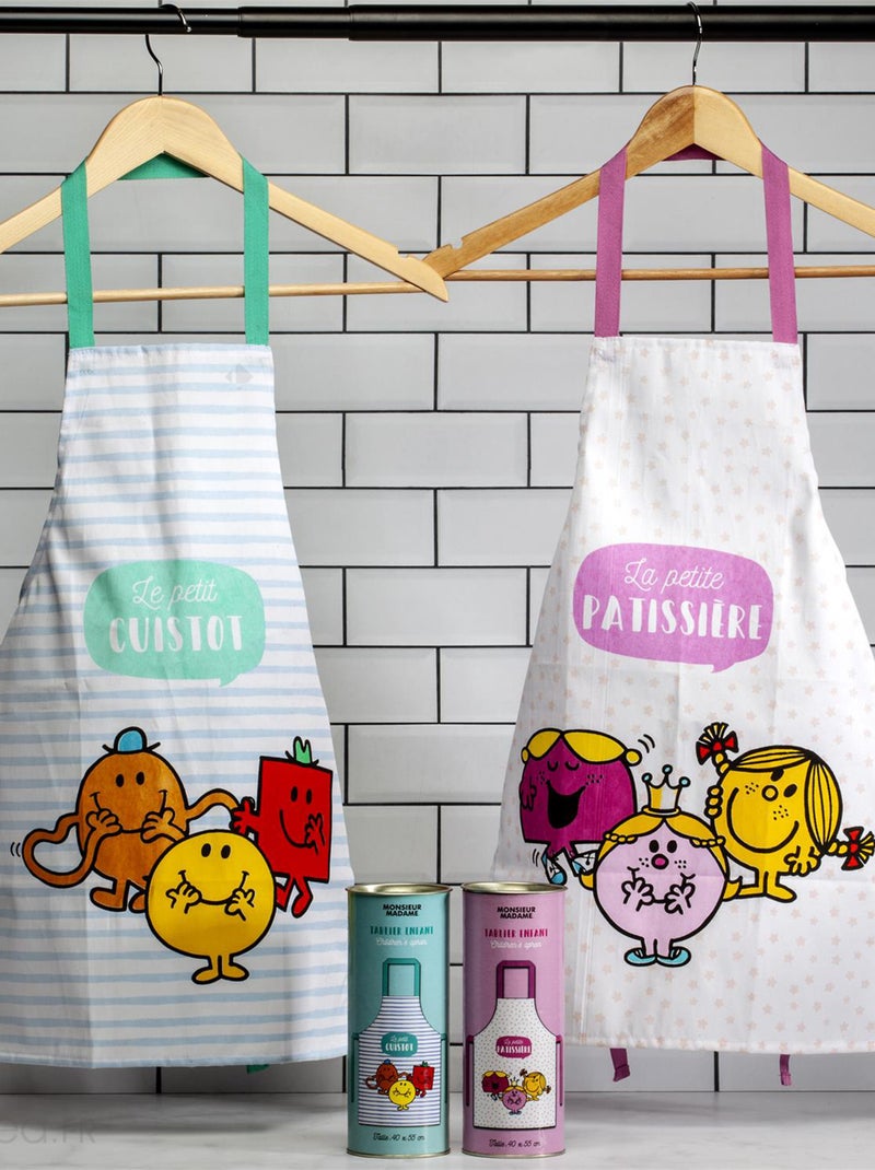 Tablier de cuisine enfant MONSIEUR MADAME Vert - Kiabi