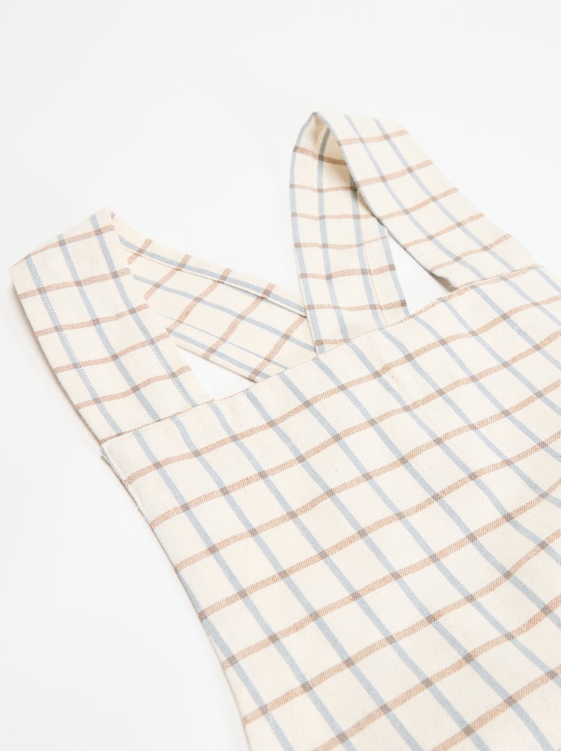 Tablier de cuisine imprimé Beige - Kiabi