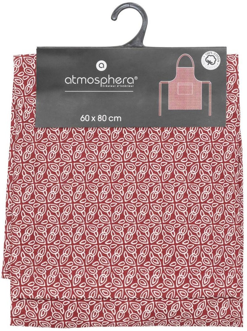 Tablier de cuisine imprimé olia Rouge - Kiabi