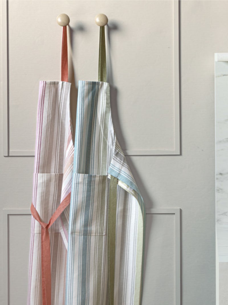 Tablier de cuisine LINE Bleu Vert - Kiabi
