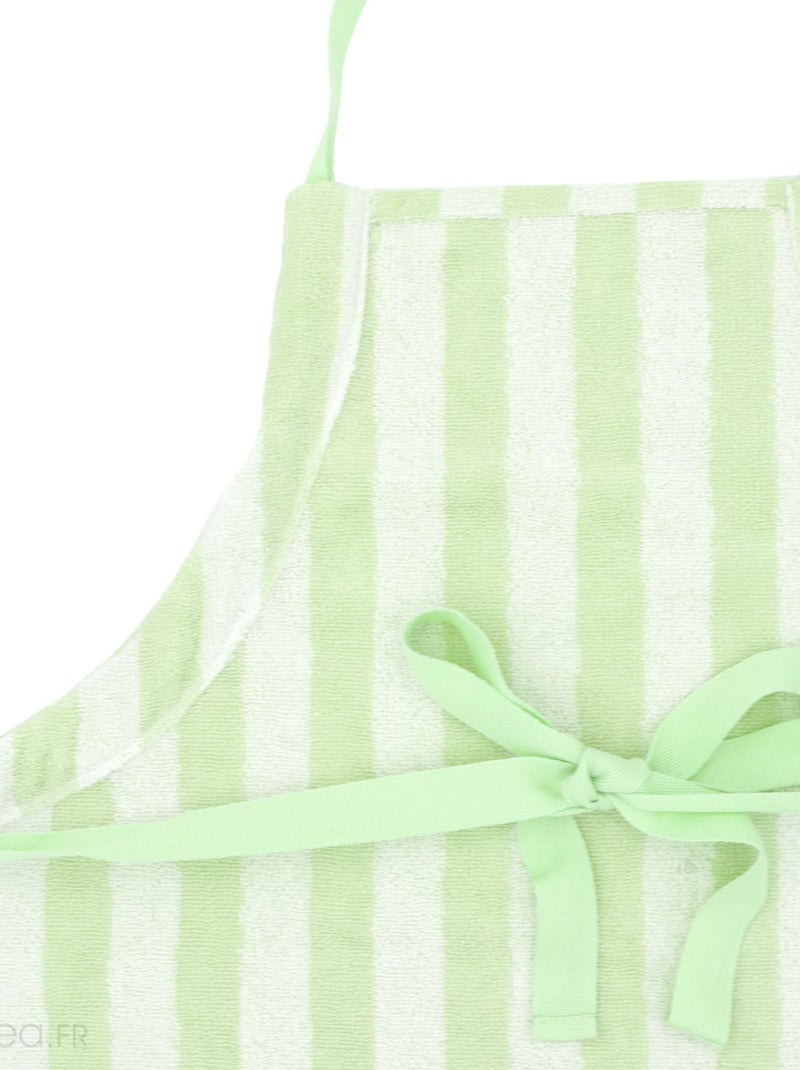 Tablier de cuisine matière éponge coton PAT II Vert - Kiabi