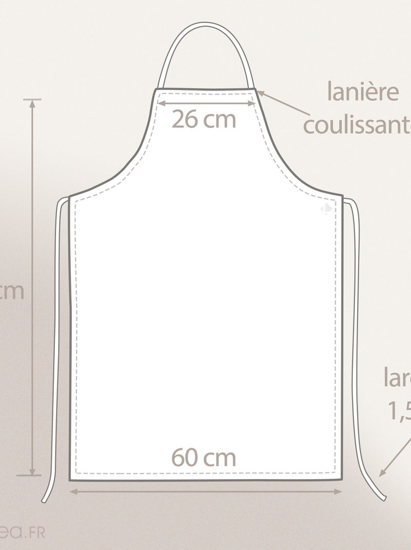 Tablier de cuisine matière éponge coton PAT II Vert - Kiabi