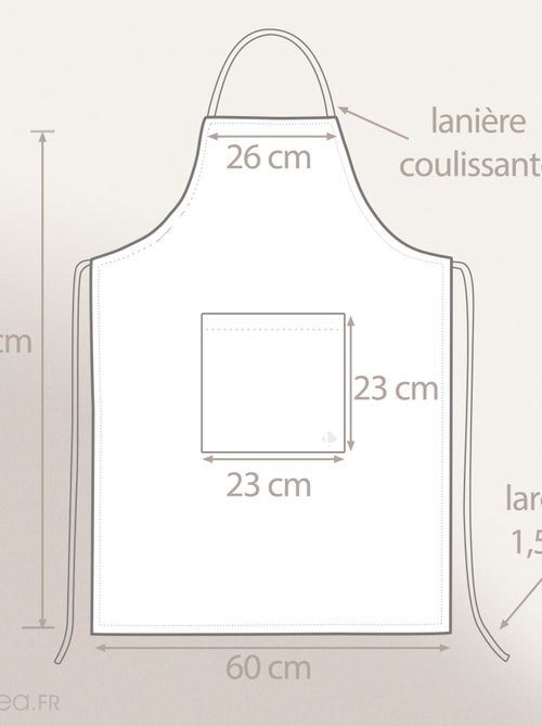 Tablier de cuisine toile PURE KITCHEN APRON - Kiabi