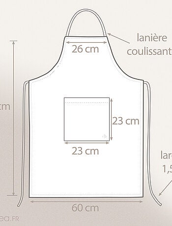 Tablier de cuisine toile PURE KITCHEN APRON
