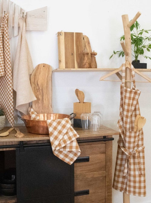 Tablier de cuisine vichy - Kiabi