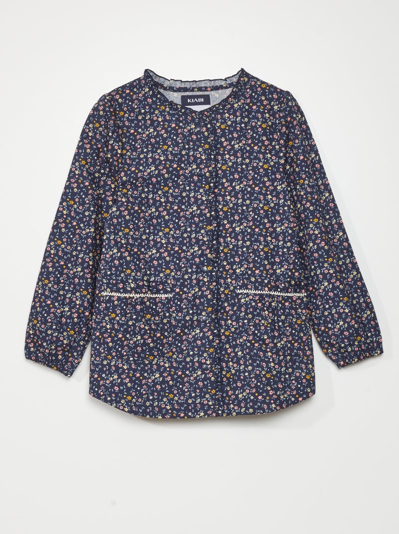 Tablier d'école en tissu Bleu - Kiabi