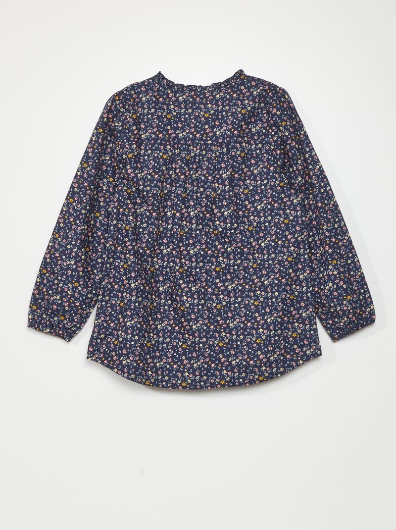 Tablier d'école en tissu Bleu - Kiabi