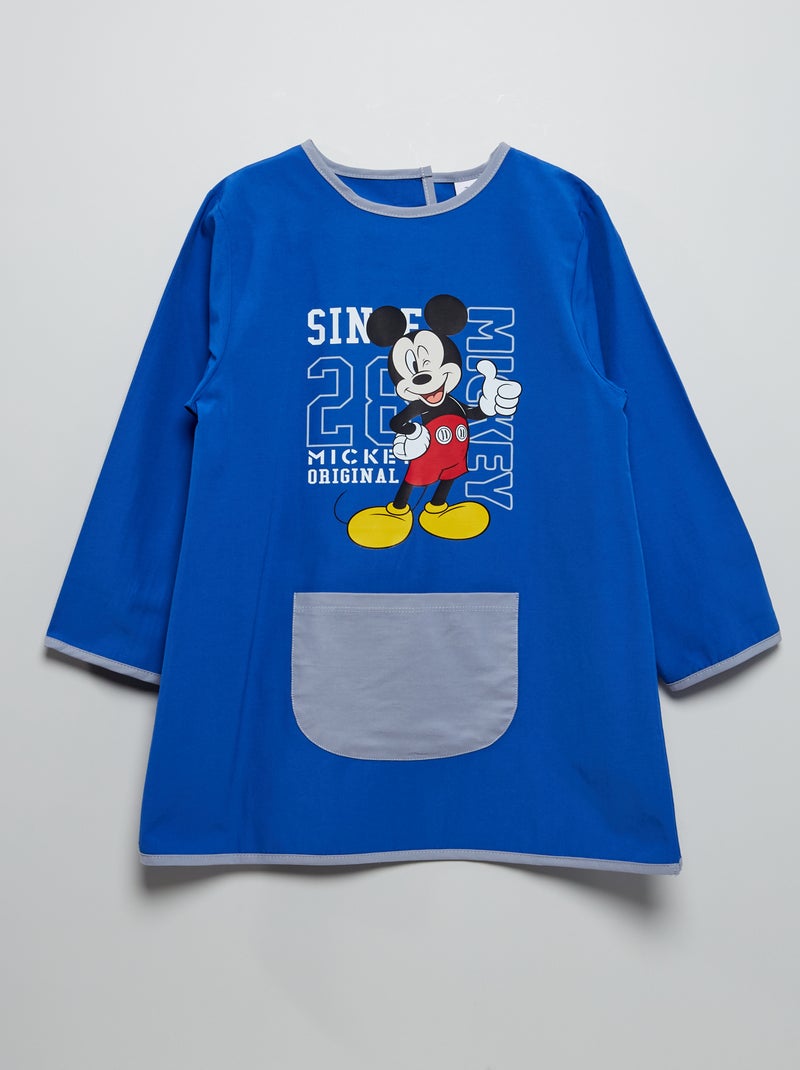 Tablier d'écolier 'Mickey' bleu - Kiabi