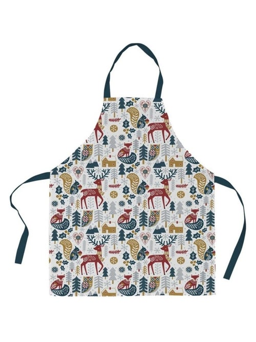 Tablier en coton Animaux d hiver - Kiabi