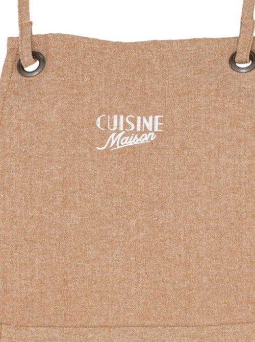 Tablier en coton avec broderie - Kiabi