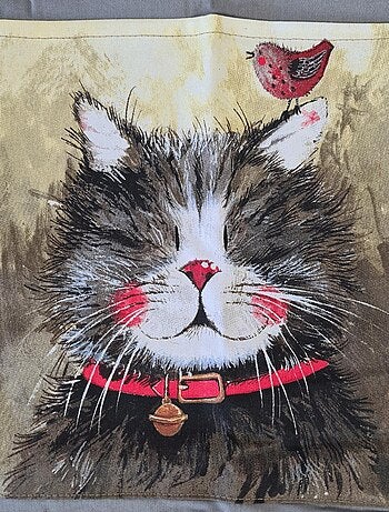 Tablier en coton chat par Alex Clark