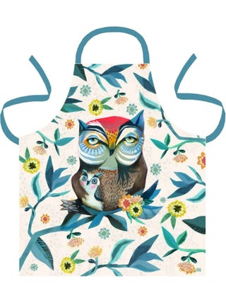 Tablier en coton décoré the owl and owlet