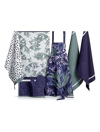 Tablier en coton Fleuri