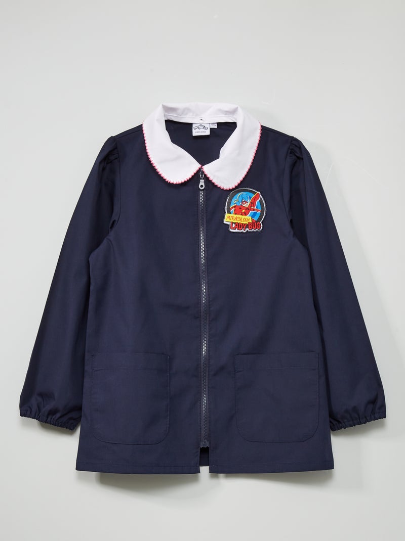 Tablier en coton 'Miraculous' bleu marine - Kiabi