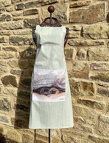 Tablier en coton truffes de chiens par Alex Clark